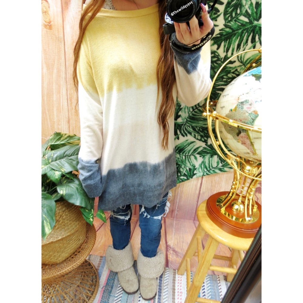 Ultra soft ombré oversized knitted sweater 🍂 - Picture 2 of 8